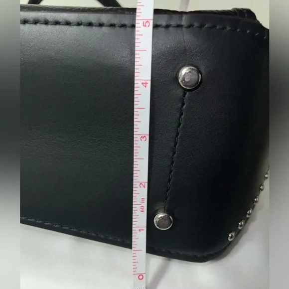 Coach Drifter Grace Pebbled & Suede Leather Studded Framed Satchel NWOT HTF RARE - Picture 13 of 16